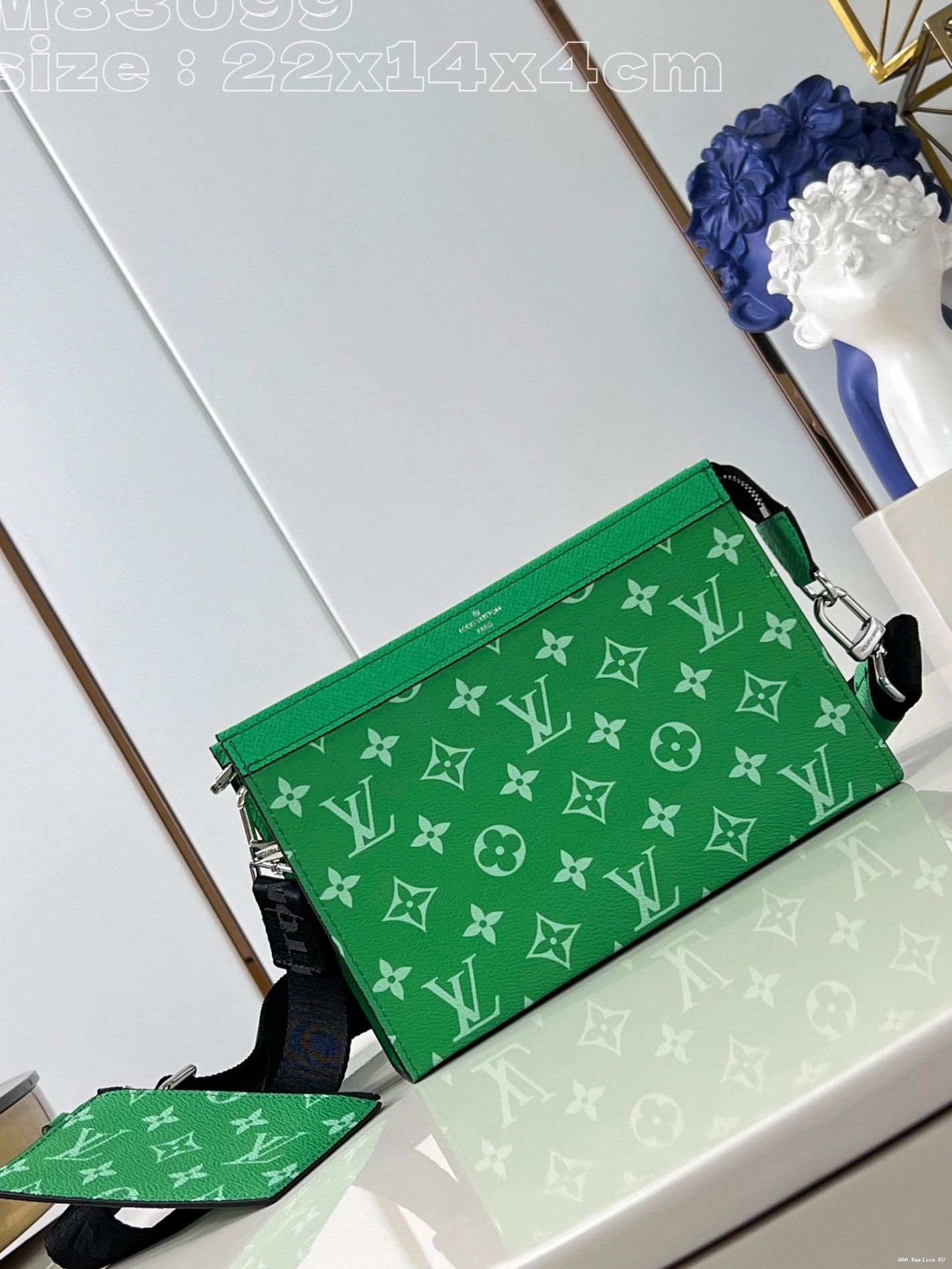 Aaa replica bags VUITTON Wallet Wearable -22*14.5*4.5CM LOUIS Gaston 0717